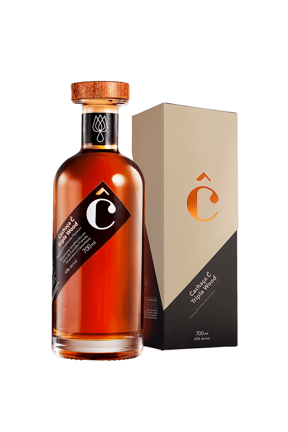Cachaça Cê Triple Wood